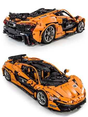 20087 Lepined Technic MOC-16915 Orange Super Racing Car McLaren P1 Model Kit Building Blocks Bricks Hypercar Set Kids Toys Gifts