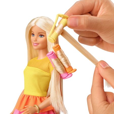 Original Barbie Ultimate Curls Hair Doll Fashion Girl Princess Educational Toy Set Child Kids Birthday Christmas Gift GBK24