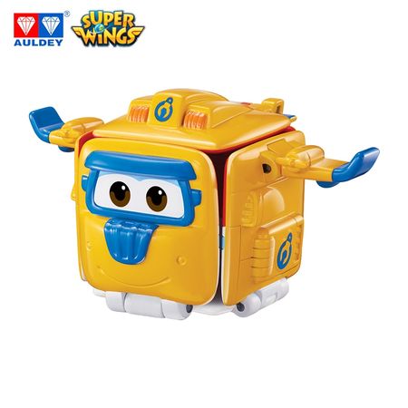 AULDEY Super Wings  Mini JETT DONNIE ASTRA DIZZY Action Figures Original Toy Transforming Robot Height around 4cm