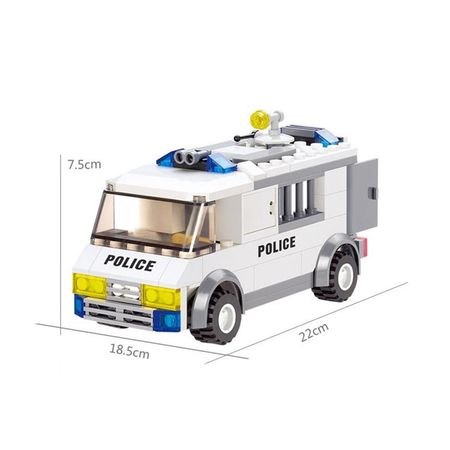 135Pcs City Police Custody Van Car Leduo brand  Building Blocks Sets Playmobil Model Bricks Educational Toys for Children