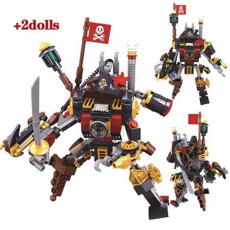 City Age Of Steam Mustang Chariot Building Blocks Military Mechanical Battle Warrior Figures Bricks Toys for Boys Gift