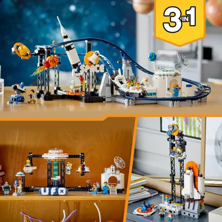 LEGO Creator 3-in-1 Space Roller Coaster Funfair Set 31142
