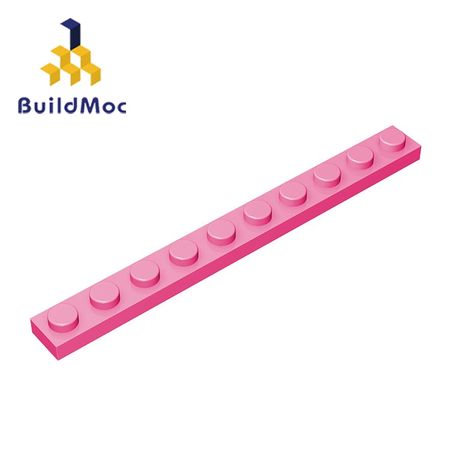 BuildMOC Compatible Assembles Particles 4477 1x10 For Building Blocks DIY LOGO Educational High-Tech Spare Toys