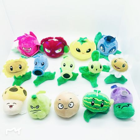 14 Styles Plants vs Zombies plush chomper figurine pea sunflower Melon stuffed plush toy Party Decorations Toys Gifts for Kids