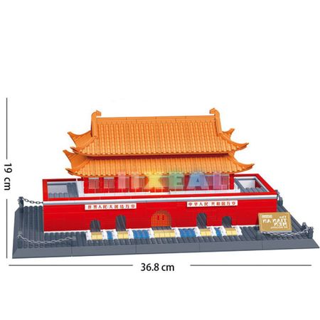 Wange 5218 City Lepining Architecture Building Blocks Creator Expert Chinese Style Beijing Tian An Men Bricks Toys Fit Lego 8016