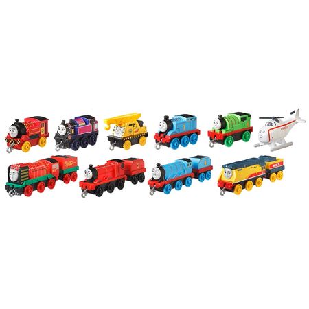 Original Thomas and Friends Trackmaster 10pcs Diecast Plastic&Alloy Train Set Toys for Children Kids Friendship Birthday Gifts