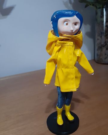 Coraline Doll Action Figure The Secret Door Coraline y la Puerta Secreta Raincoat Action Figure Coraline Doll Toy Christmas Gift