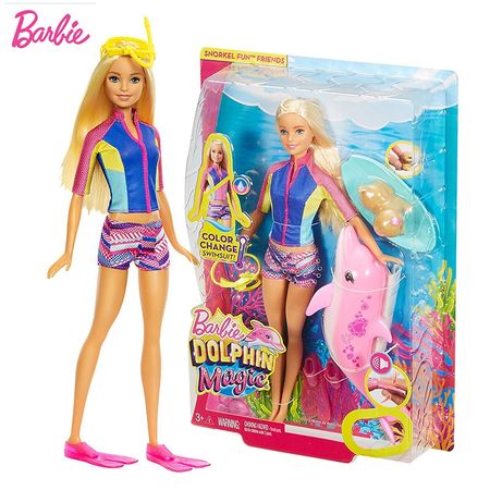 Original Barbie Doll Toy Dolphin Magic Baby Toy Doll Toys Girls Barbie Clothes for Dolls Juguetes Baby Toys for Girls Gift