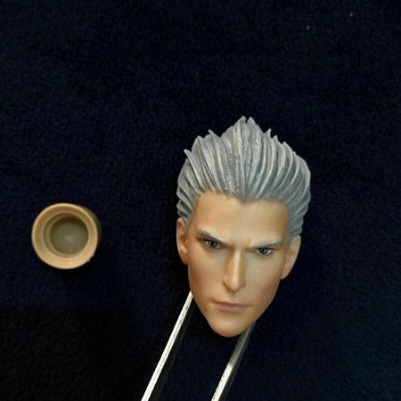 1/6 Anime Game Male Magician Vergil Head Model For 12'' Action Figure