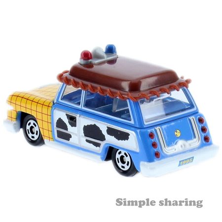 Takara Tomy Tomica Disney Motors DM-19 Toy Story Woody Lagoon Wagon Model Kit Diecast Miniature Car Mould Hot Baby Toys