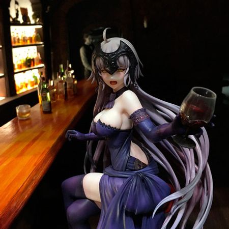 Fate Grand Order Figure Joan of Arc Drinking Bar Hangover Ver. Sexy PVC Figure Model Toy 25cm