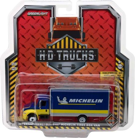 GreenLight Car 1:64 2013 international Michelin tyre container truck Collection Metal Die-cast Simulation Model Cars Toys