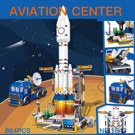 Space Station Rocket Apolloed lunar lander Apolloed Spaceship Space Shuttle Ship Figures Model Building Blocks Bricks toys