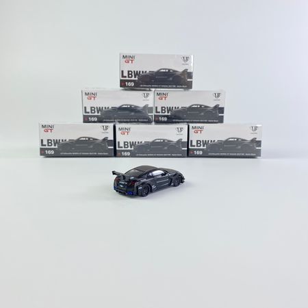 MINI GT cars 1:64 LB-Silhouette WORKS GT  NISSAN 35 GT-R mattle black RHD VERSION SHOWN Treasure alloy car