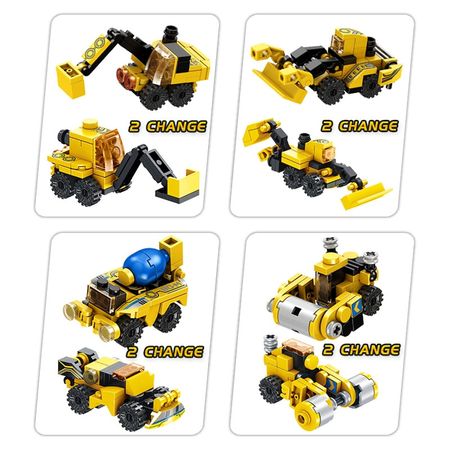 576PCS Boy Children's Building Blocks Set Truck Car Toys Kids Robot Bricks LegoINGLYS Educational Toys Mini engineering vehicle