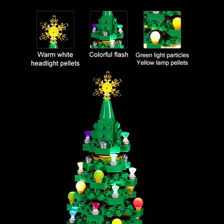 Vonado LED Light Kit Fit Lego 40338 Christmas Tree Accessories Building Blocks for Light Up Your Blocks Toy (only Light )