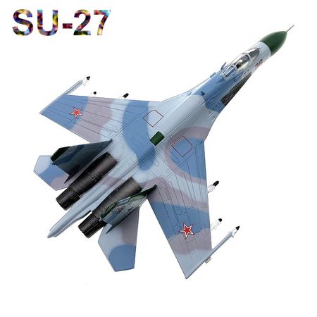 1/100 Barents Military SU-27 Flanker 1987 Russian NO.36 Fighter Diecast Metal Plane Model Toy Adult Boy Birthday Gift Collection