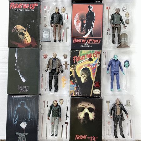 Friday The 13th Toys Freddy Jason Voorhees Action Figures Model Toy Doll NECA Horror Figure Gift