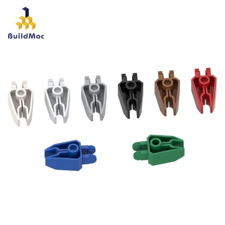 BuildMOC Compatible For lego41529 Special clip-shaped piece teeth Building Blocks Parts DIY LOGO Educational Tech Parts Toys