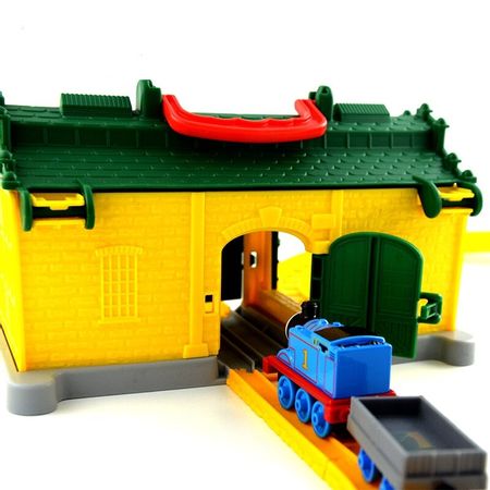 Original Thomas and  Friends the Train Tidmouth Sheds Diecast Metal Engine Playset Collectible Railway Wooden Train Track Toys
