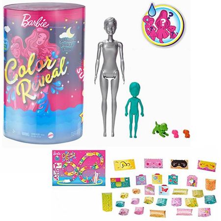 Original Barbie Doll Blind Box Color Reveal 50 Surprises Barbie Accessories Dolls Little Barbie Pet Hot Toys for Girls Kids Gift