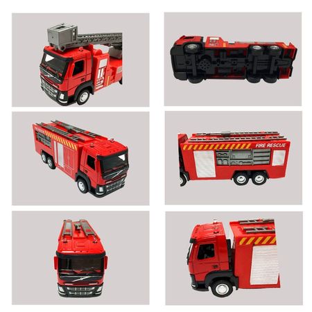 1:50 alloy car toy  metal Fire water truck diecast Fire ladder truck toy model Fire engineering vehicle car