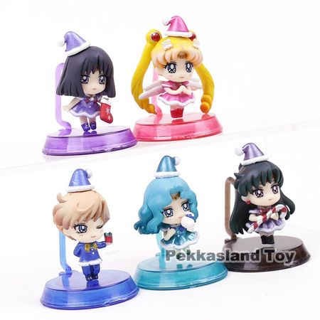 Petit-Chara! Series Pretty Guardian Sailor Moon Christmas Special Guardians of the Outer Planets Figure Set 5CM