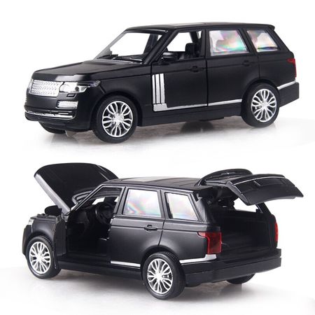 15CM Alloy Cars 1:32 LAND RR SUV car Pull Back Diecast Model Toy with light flashing simulation sound Gift toy For Boys Kids