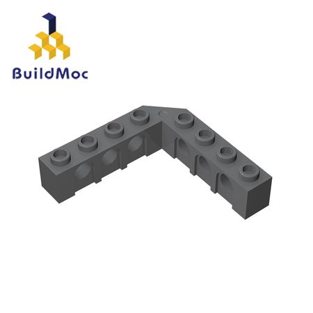 BuildMOC 32555 Technic Brick 5 x 5 Right Angle For Building Blocks Parts DIY Educational Tech Parts Toys