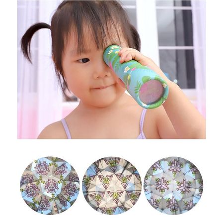 Cartoon Rotating Kaleidoscope Colorful Magic Changeful Adjustable Fancy Colored World Toy Children Classic Toys for Baby Gift