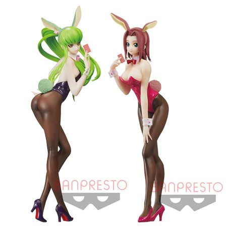 Tronzo Original Banpresto Code Geass Lelouch of The Rebellion C.C. Kouzuki Kallen Bunny Girls PVC Action Figure Model Toys