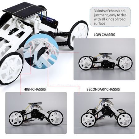 STEM Solar Energy Robot Car DIY Climb Vehicle Educational Toy Kit Technology Science Solar Powerm Assembly Set Toys for Kids