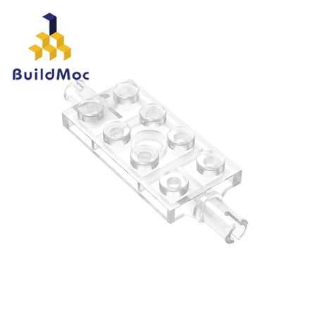 BuildMOC 30157 Plate Modified 2 x 4 with Pins For Building Blocks Parts DIY LOGO Educational Tech Parts Toys