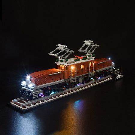 LED Light Kit Fit Lego Technic 10277 Crocodile Locomotive Train Building Blocks for Light Up Your Toys (only LED Light )