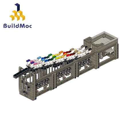 MOC Tensegrity GBC Block Rainbow Stepper DIY  mini micro Block Building Blocks Bricks Assembly Toys Game