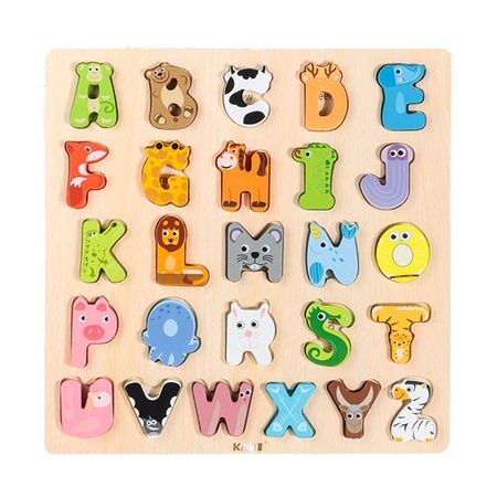 Montessori Children's Toy Animal Alphabet Matching Educational Children's Toys Preschool Wooden