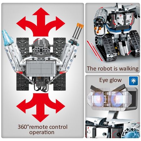 City Creator Technic RC Robot Building Blocks Remote Control Intelligent Robot Car Weapon Bricks Toys For Children Xmas Gifts