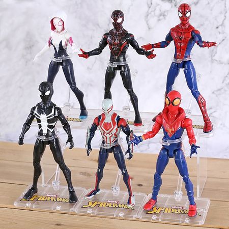 Marvel Hero Spiderman Into the SpiderVerse Figures Miles Morales 2099 SpiderGwen Figure