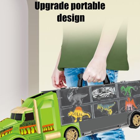 City Jurassic Park Technic Truck Creativie Dinosaur Transport Car Container Model Creator Helicopter DIY Toys For Children Gifts