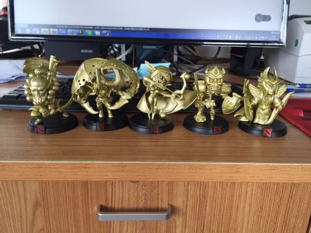 16styles Golden Dota 2 Global Official Limited Collection Game Action Figure Toys Boxed PVC Action Figures  dota2 Toys