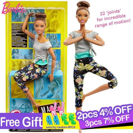 Original Yoga Barbie Doll Movement Style All Joints Movable Dolls Fashion Model Toy for Little Baby Birthday Gift Girls Bonecas