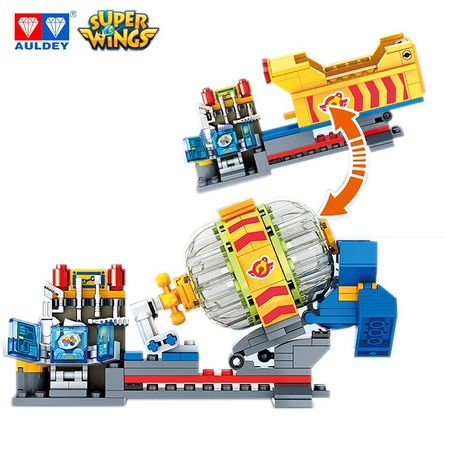 AULDEY Super Wings Small Particle Building Blocks Bricks Remi's Robo Rig Transforming Toy Vehicle Set, Birthday Gift for Kids