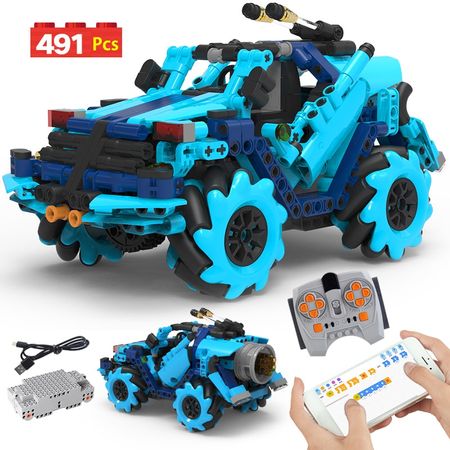 City Electric Remote Control Car MOC Building Blocks Creator Technic APP RC Racing Car Programming Bricks Toys for Children