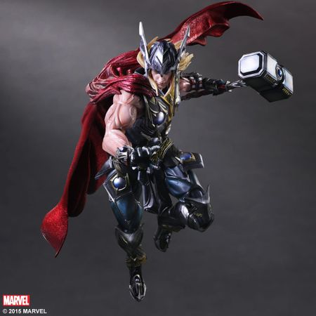 Play Arts 27cm Marvel Thor Super Hero Action Figure Toys