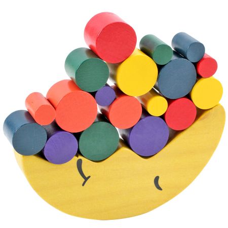 Novelty Moon Boat Building Blocks Baby Educational Interactive Toys Stacking Balance Game Wooden Toys for Children Holiday Gift