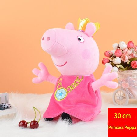 30 cm Genuine Peppa Pig Transfiguration Hero George Princess Peppa Doll Plush Toys Animal Plush Toy Kid Girl Boy Birthday Gifts