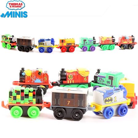 Original Thomas and Friends Mini Plastic Locomotive Train Toy Model Car Kid Toys for Children Diecast Brinquedos Birthday Gift
