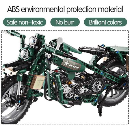 Cada 550PCS City Technology Series Electronic Two-wheeled Motorcycle DIY Model Building Blocks Bricks Toys for Kids