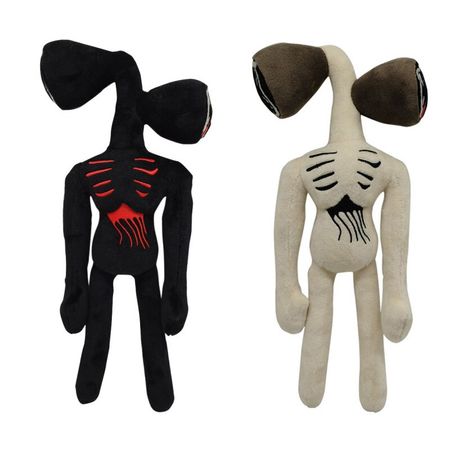 2pcs/lot Scp Game 35cm Siren Head Plush Toy Dolls White Black Sirenhead Stuffed Doll Horror Character Toys for Children Gift