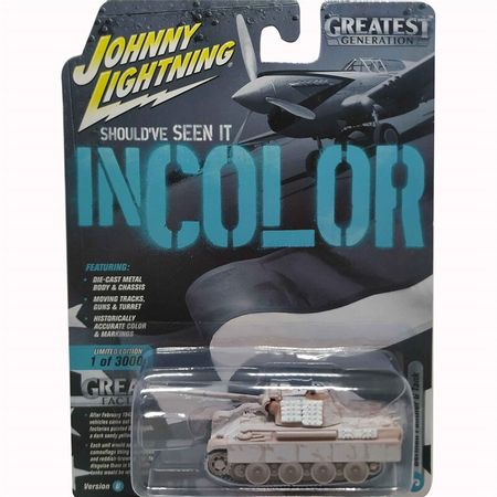 JOHNNY LIGHTNING 1/64 Tank fighter ii Military Series B alloy model